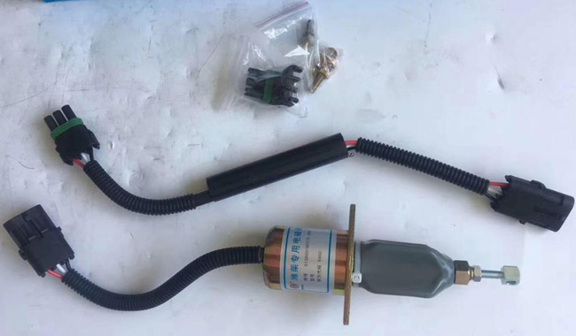 推土機(jī) 濰柴/CECC/sdec 12 v 柴油發(fā)動機(jī)燃油停油電磁閥 推土機(jī) 濰柴/CECC/sdec 12 v 柴油發(fā)動機(jī)燃油停油電磁閥