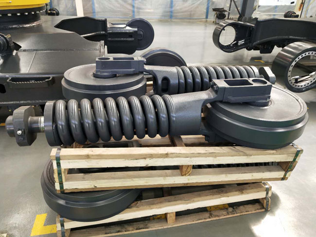 挖機(jī)推土機(jī)挖掘機(jī)履帶調(diào)節(jié)器 彈簧張緊輪裝置與反沖彈簧總成 挖機(jī)推土機(jī)挖掘機(jī)履帶調(diào)節(jié)器 彈簧張緊輪裝置與反沖彈簧總成